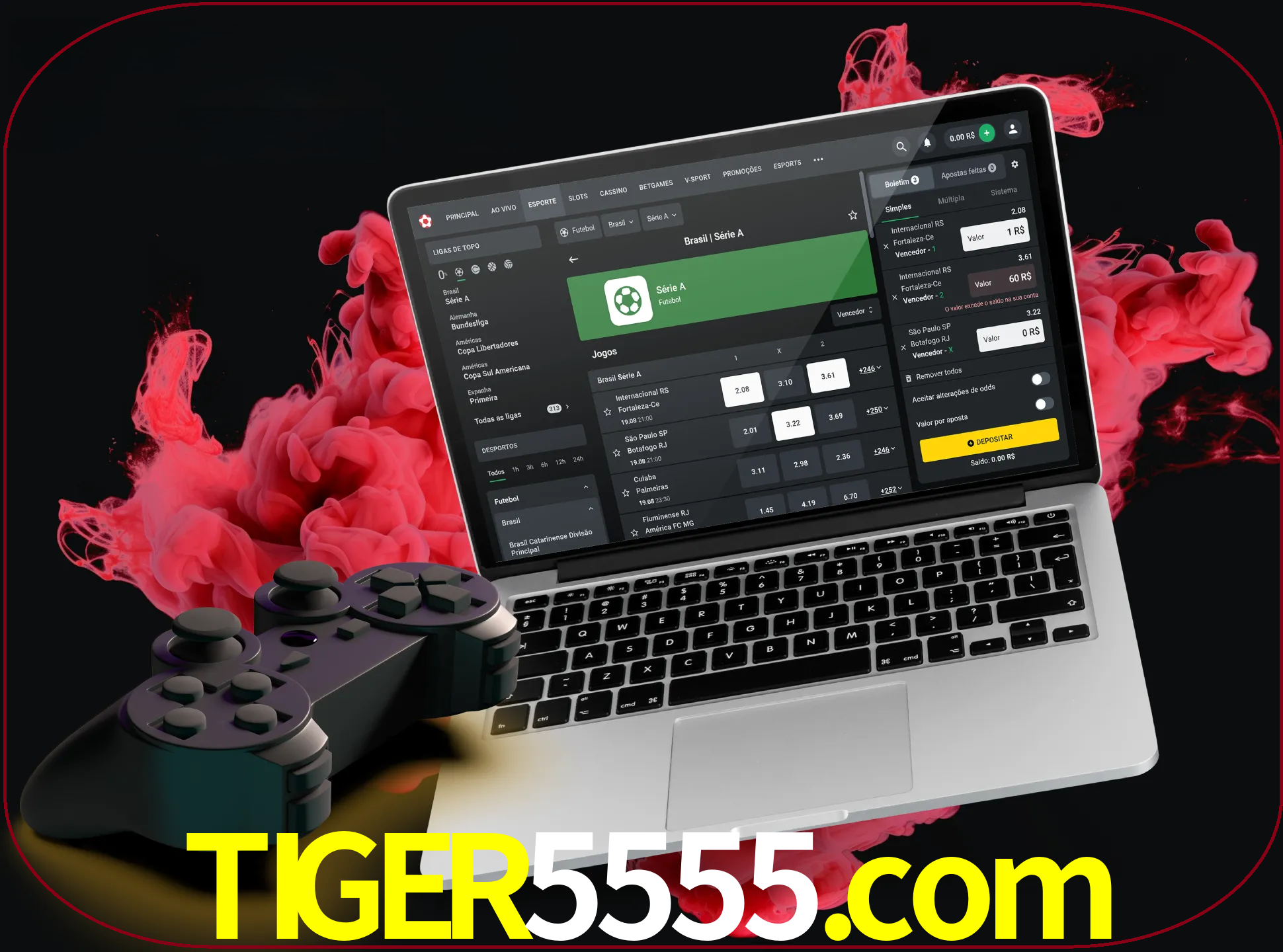 Visite a secção especial de jogos de vídeo em tiger5555 para descobrir em que jogos pode apostar e ganhar muito dinheiro.