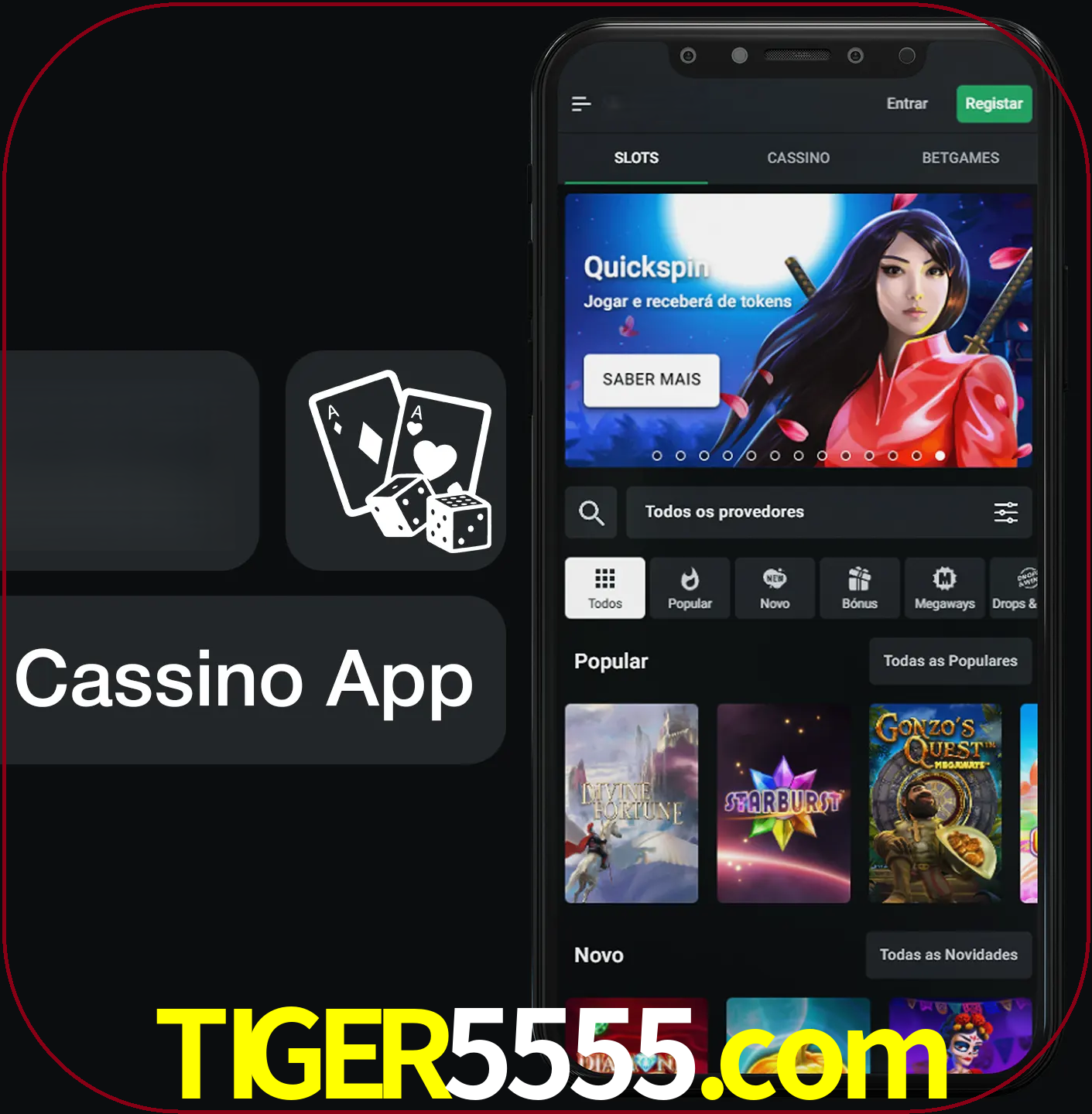 Jogue jogos de cassino e ganhe.