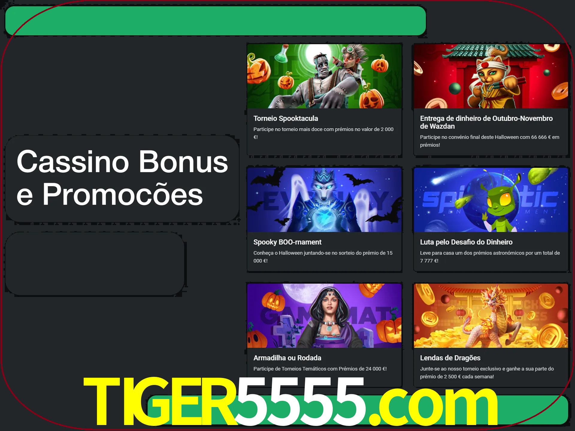 Verifique se há novos bônus de cassino para reivindicar.