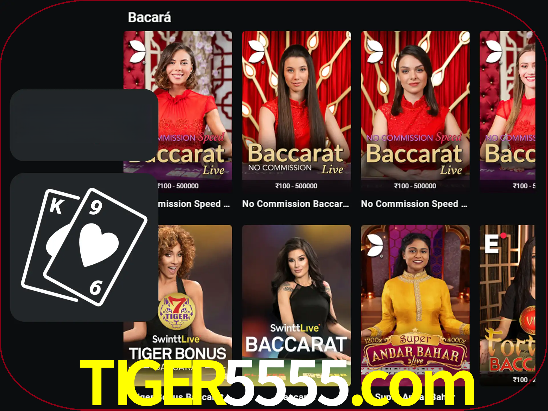 Ganhe muito dinheiro jogando jogos de bacará.