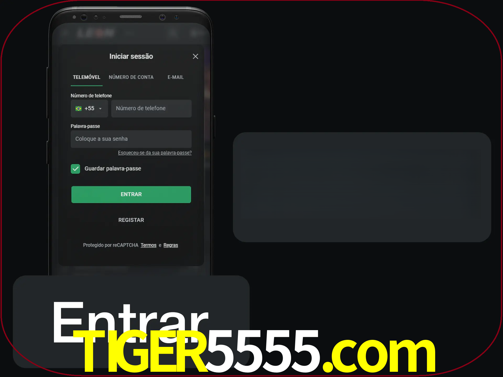 Faça o login para começar a apostar e jogar no cassino.