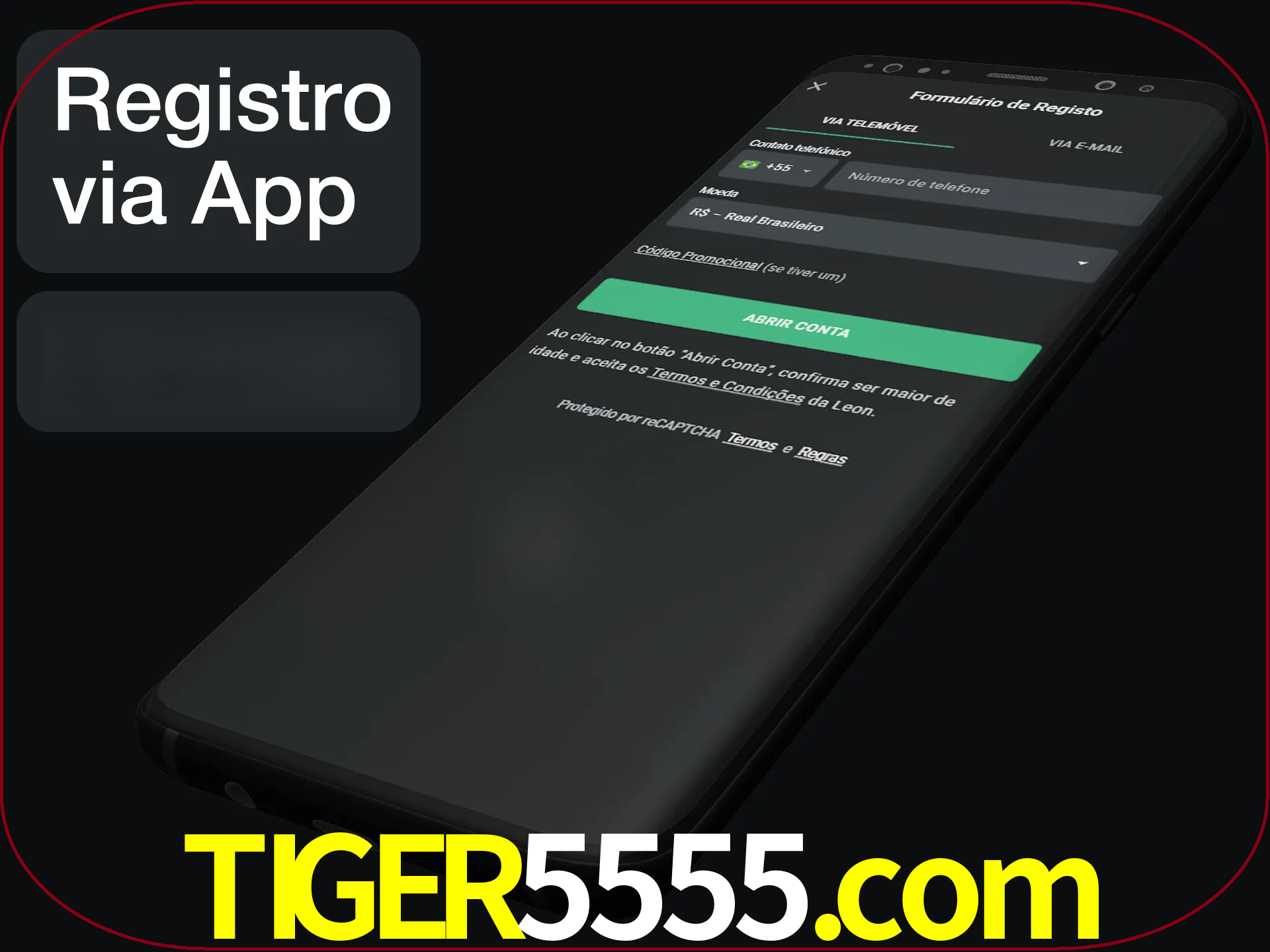 Registre-se quiclly em LeonBet usando o aplicativo.