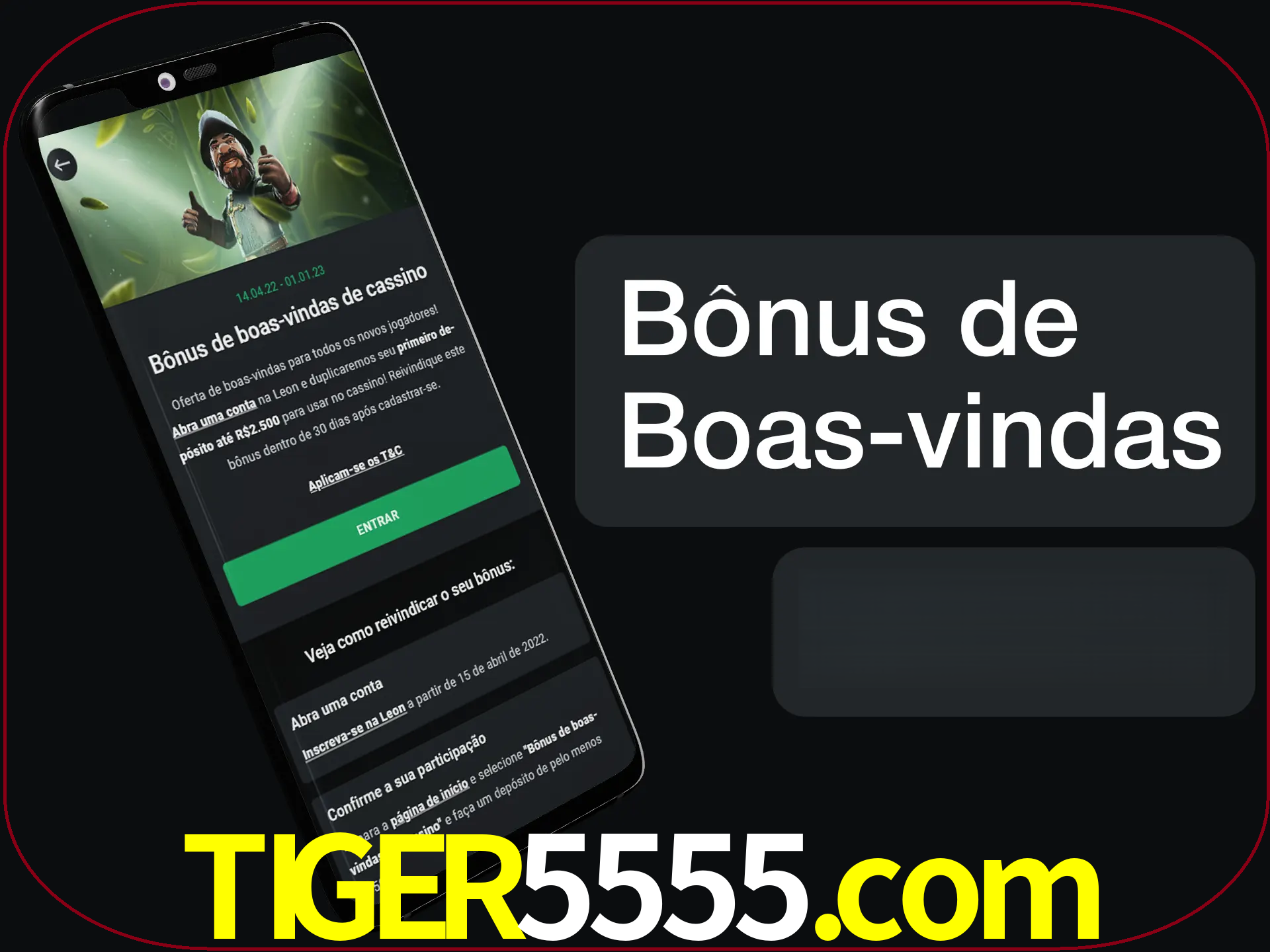 Não se esqueça de usar o bônus de boas-vindas.