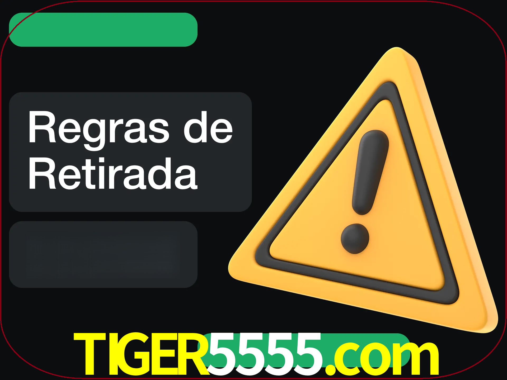 Leia as regras antes de fazer primeiro comdawal.